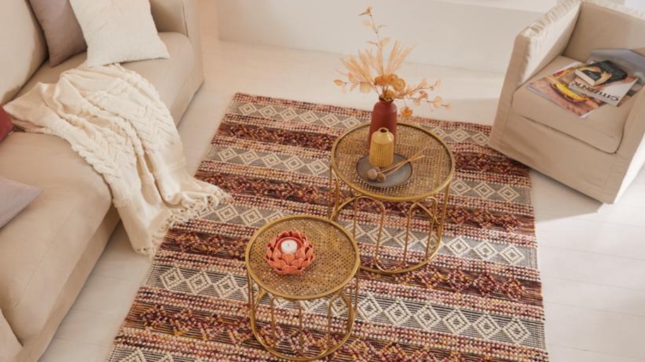 Teppich im Boho-Stil