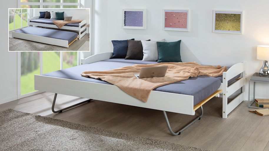 Ausgeklapptes Schlafsofa Ausgeklapptes Schlafsofa