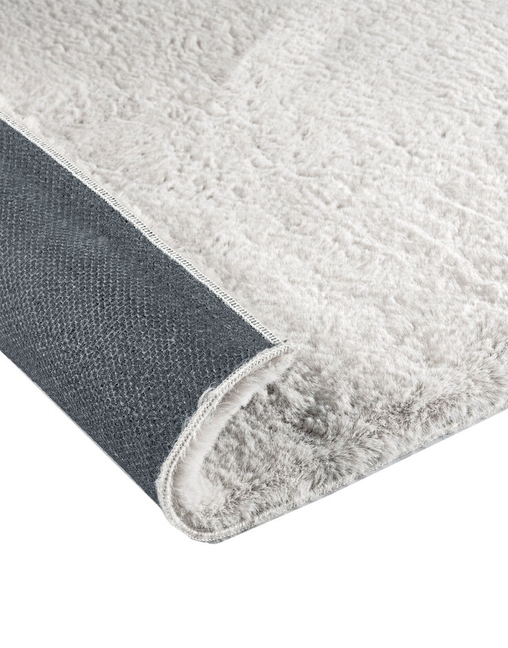 Teppich Fuzzy Grey Kunstfell 120 x 170 cm grau