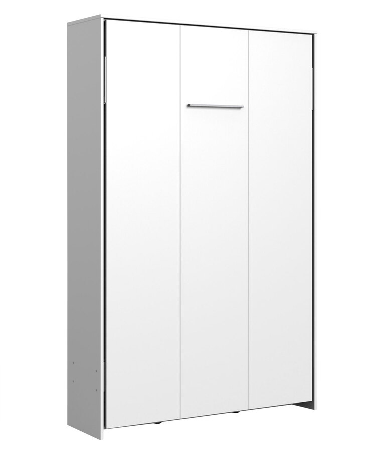 Wandklappbett Juist vertikal Weiß 132x213x43 cm