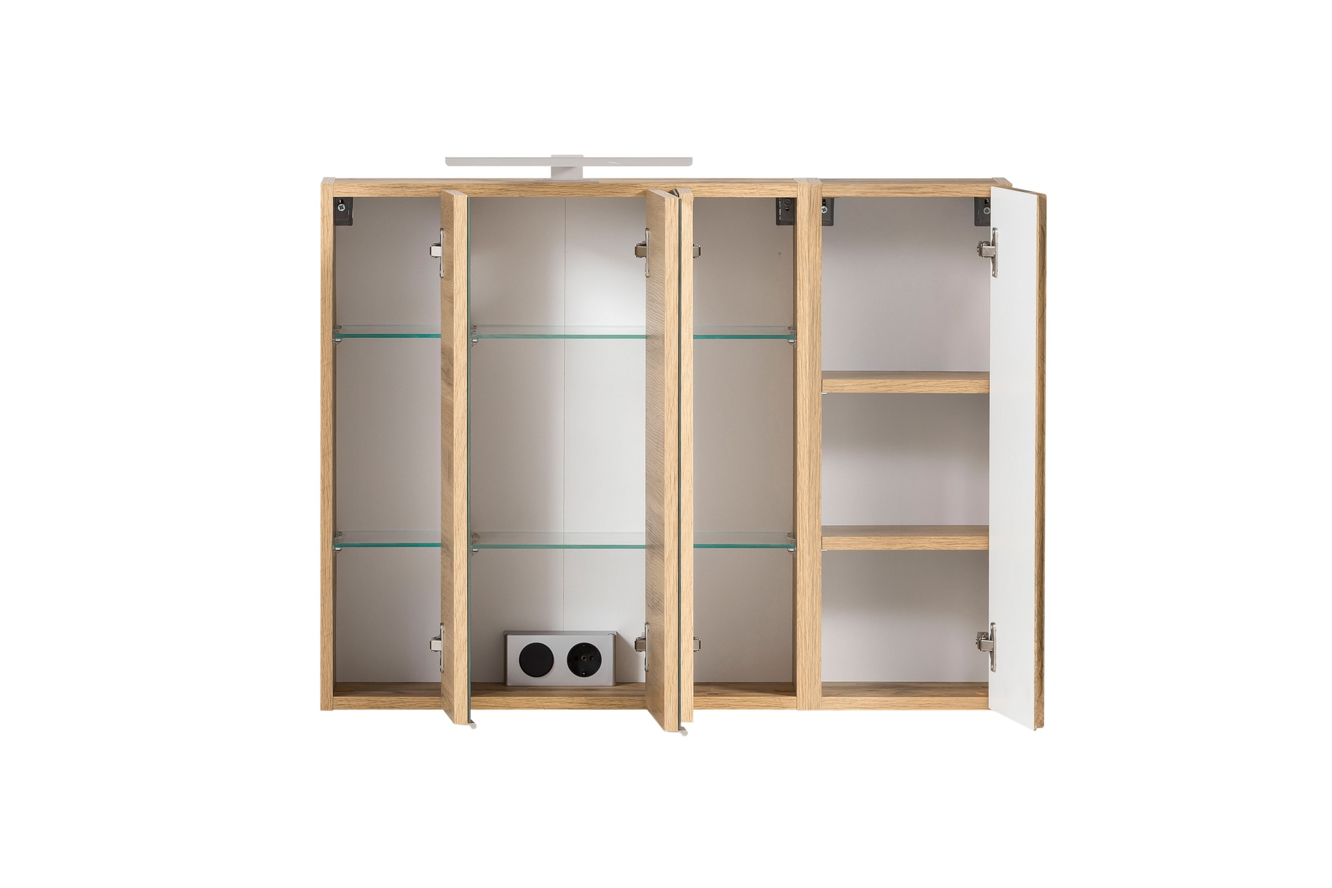 Spiegelschrank Gent braun MDF-Tür rechts B/H/T 85x64x20 cm 