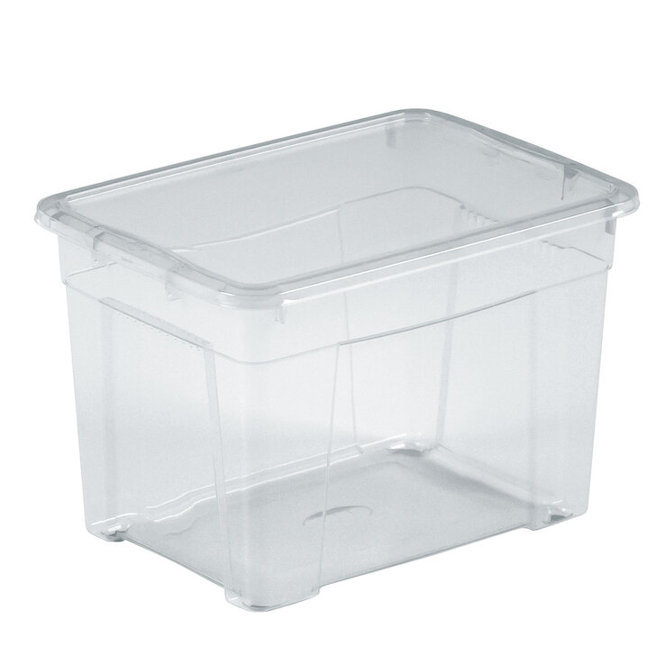 Mhome Klarsichtbox K-Box 4 mit Deckel Polypropylen Transparent 18 l