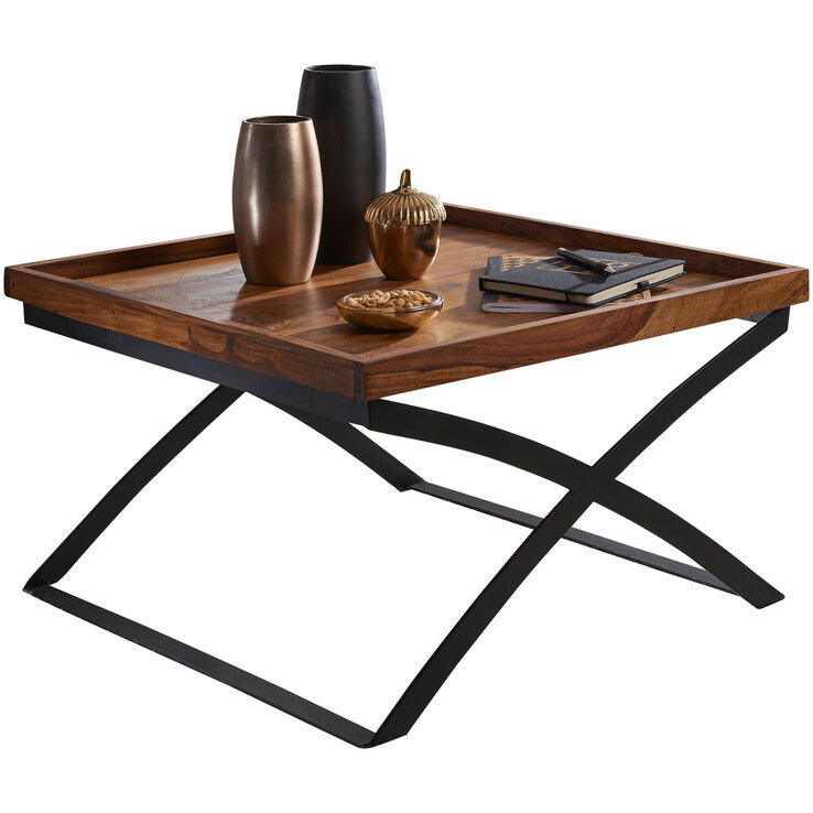 Couchtisch Alesund 63x39x63 cm Massivholz