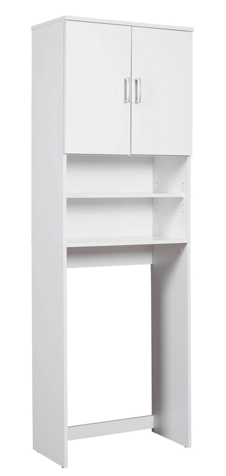 Waschmaschinenüberbauschrank Pepe Weiß 63,8x189x34 cm