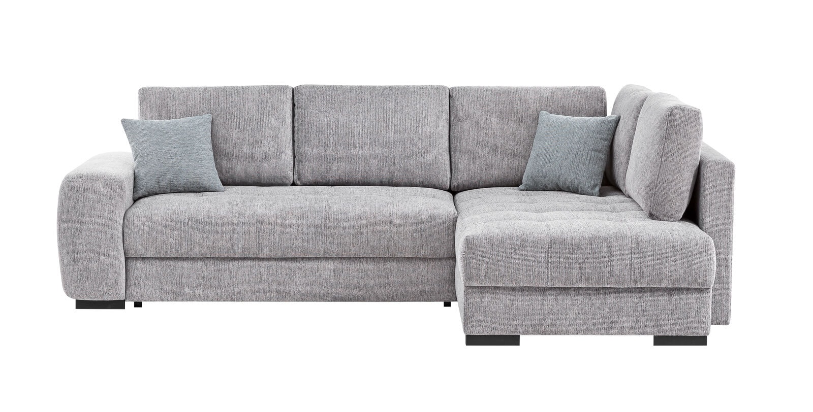 Ecksofa Freddy de Luxe 269 x 179 cm / 179 x 269 cm stone