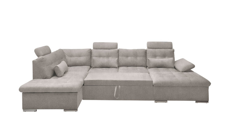 Wohnlandschaft Medan Taupe 324x107x218 cm
