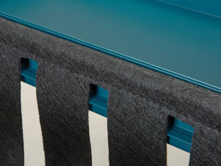 Beistelltisch Till MAGAZIN 35 x 40 x 35 cm Metall Petrol