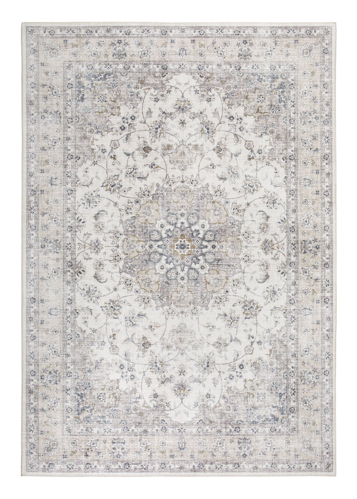 Vintage-Teppich Newcastle 200 x 290 cm Creme 