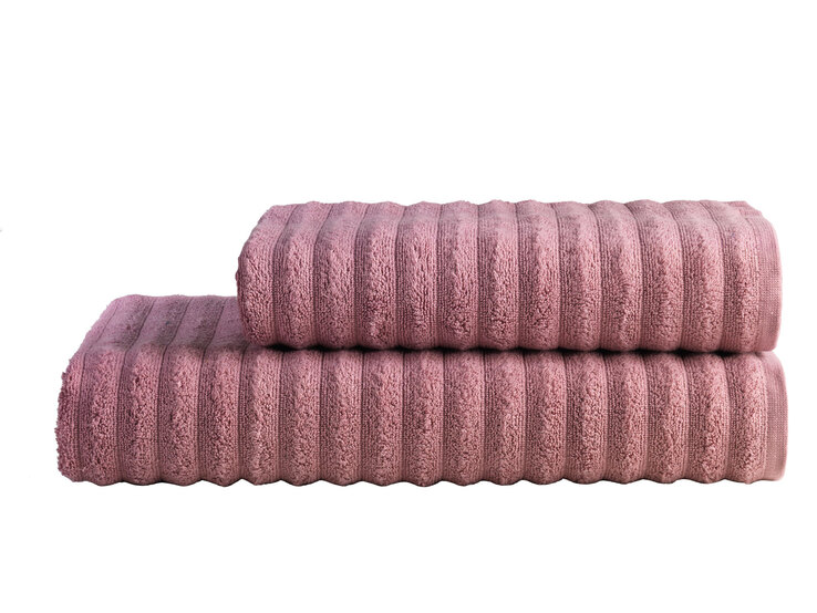 Saunatuch Wave 80 x 200 cm mauve