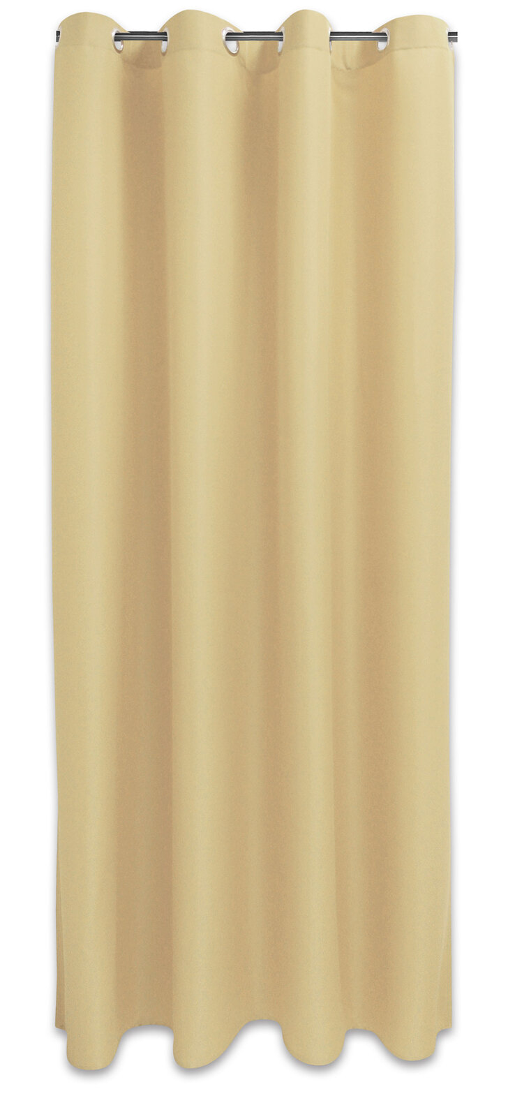 2er Set Ösenvorhang Ocean Beige ca. 140 x 245 cm