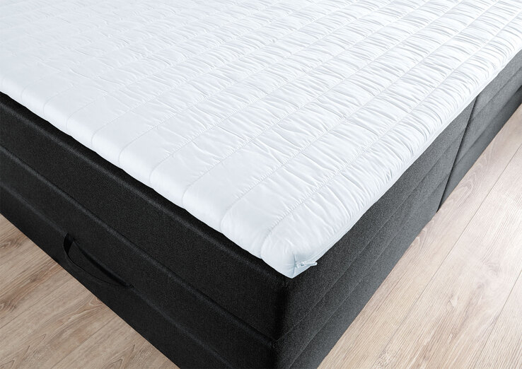 Boxspringbett Vegas Stoffbezug Anthrazit Bonellfederkern ca. 180 x 200 cm