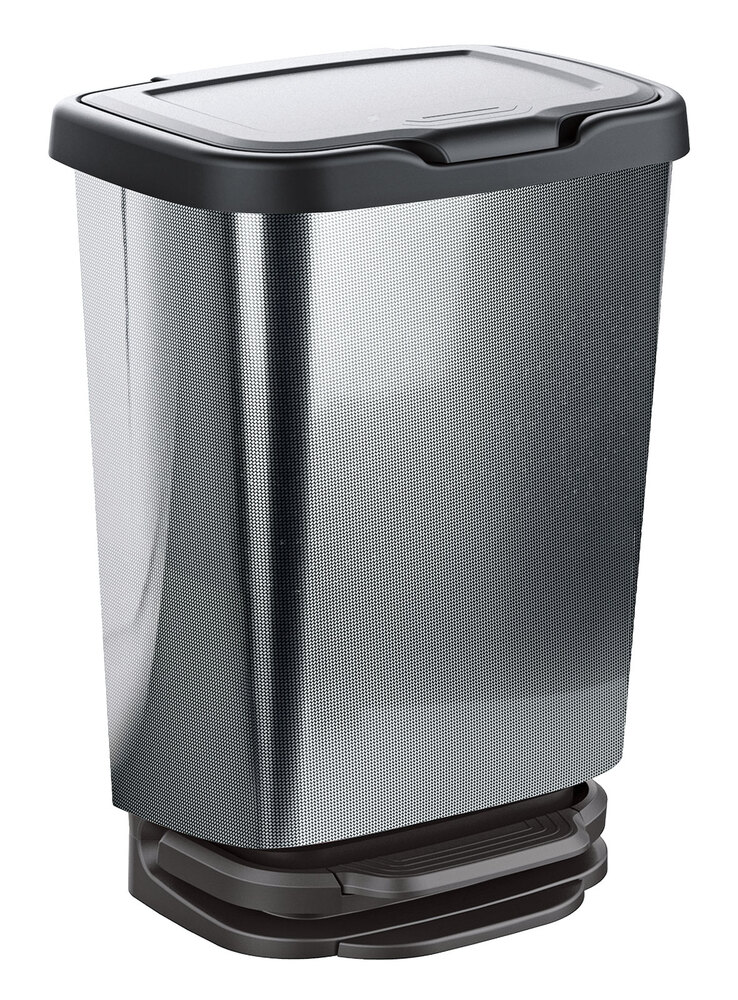 Treteimer 20 Liter Inhalt in Carbon-Optk