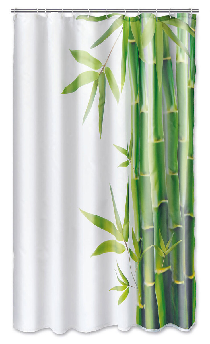 Duschvorhang Bamboo 180 x 200 cm grün