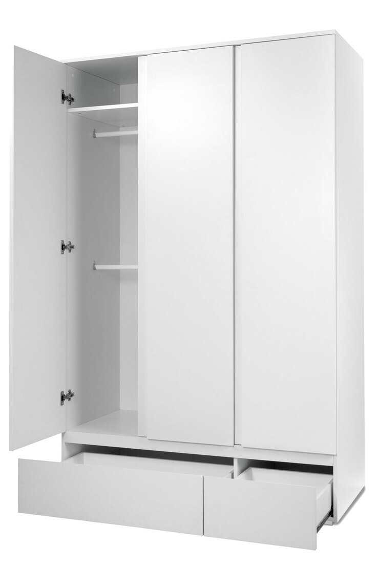 Kleiderschrank Image Weiß 120 x 191 x 55 cm