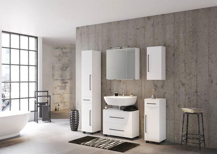 Spiegelschrank Luzern 80x64x20 cm Weiß NB