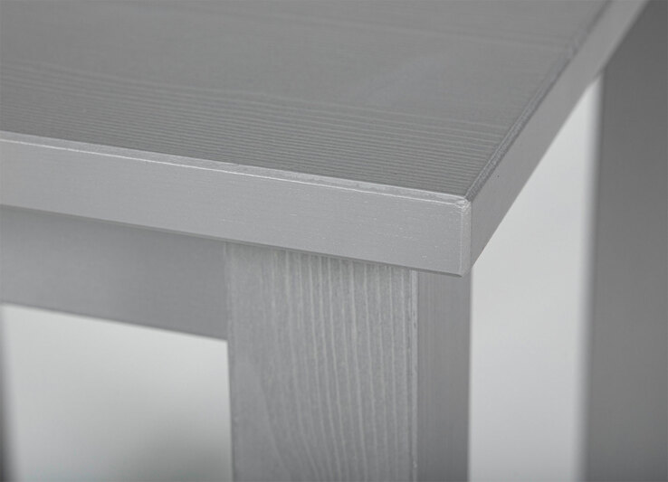 Beistelltisch Lennart Massivholz grau 45x55x45 cm