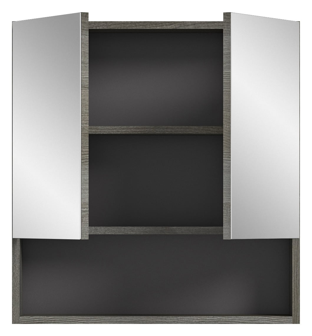 Spiegelschrank Silver grau B/H/T B/H/T 60x63x16 cm