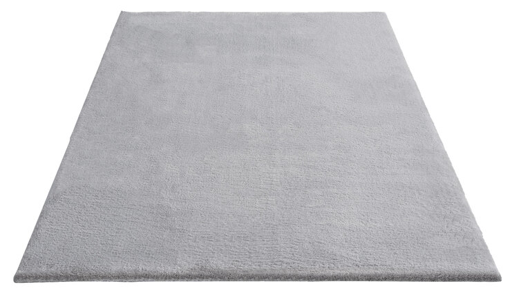 Teppich Fuzzy Grey Kunstfell 120 x 170 cm grau