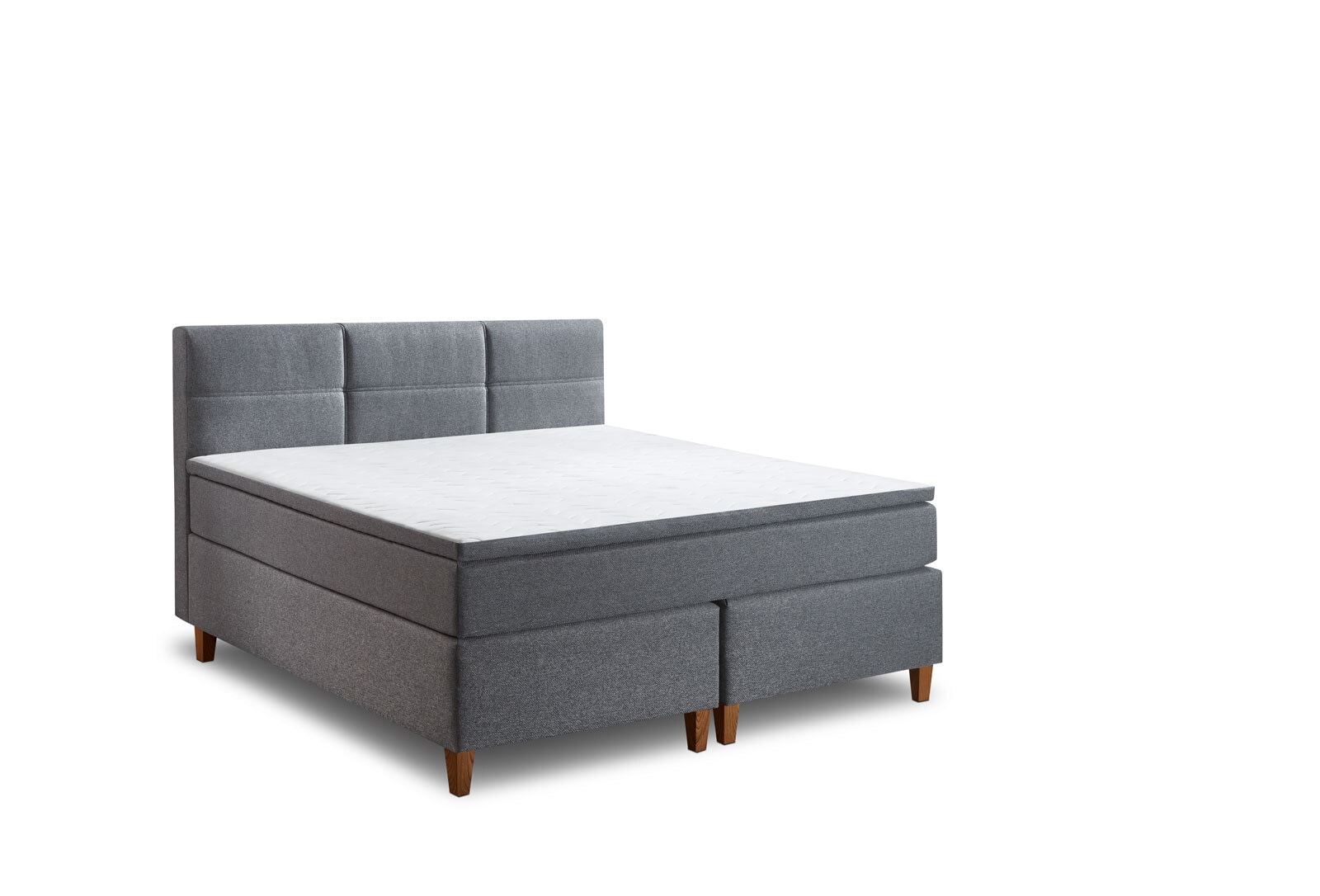 Boxspringbett Ardi 180x110x213 cm Grau