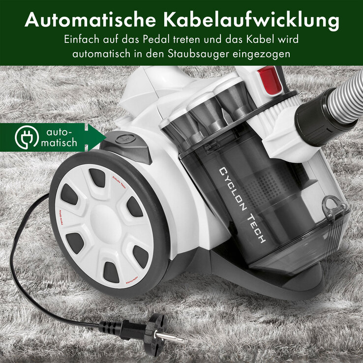 ProfiCare Bodenstaubsauger PC-BS 3110 700 Watt weiß