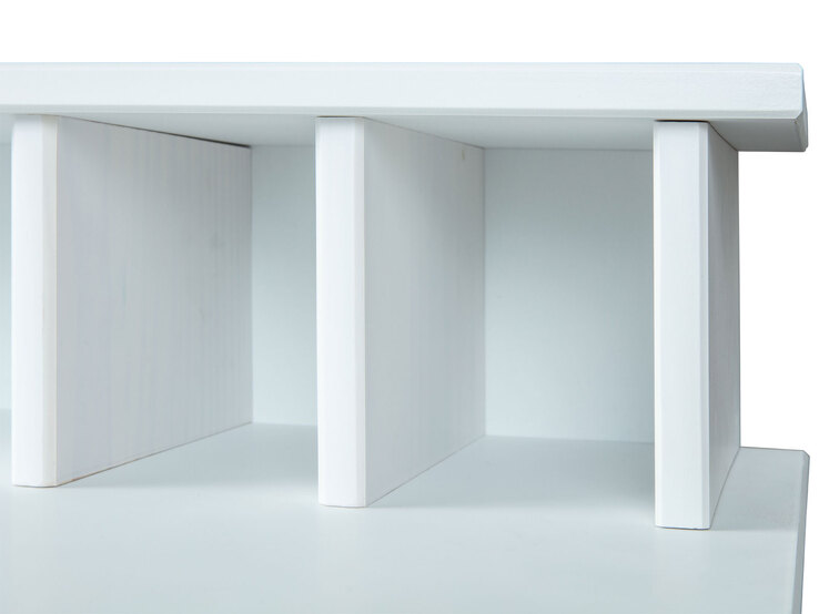 Schreibtisch Lio 110 x 69 cm Kiefer massiv Weiß lackiert