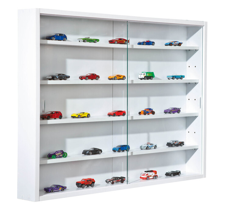 Sammlervitrine Adam Weiß 80x60x9,5 cm