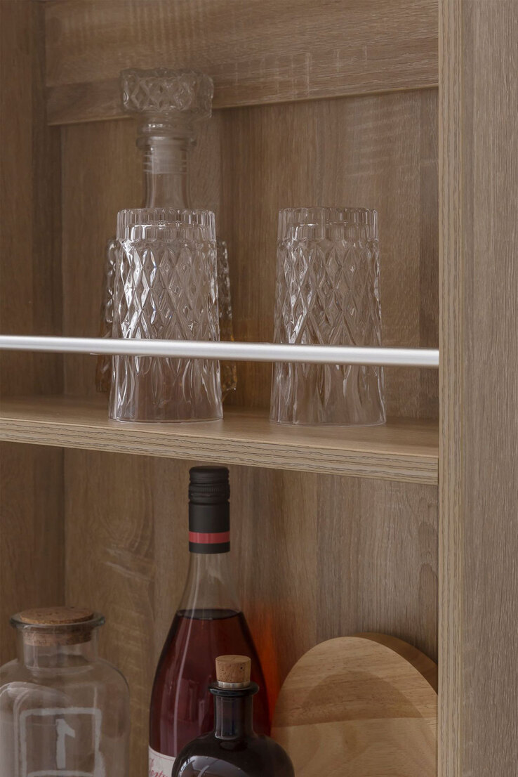 Bartisch Sorigao 120 x 107,5 cm Eiche Sonoma