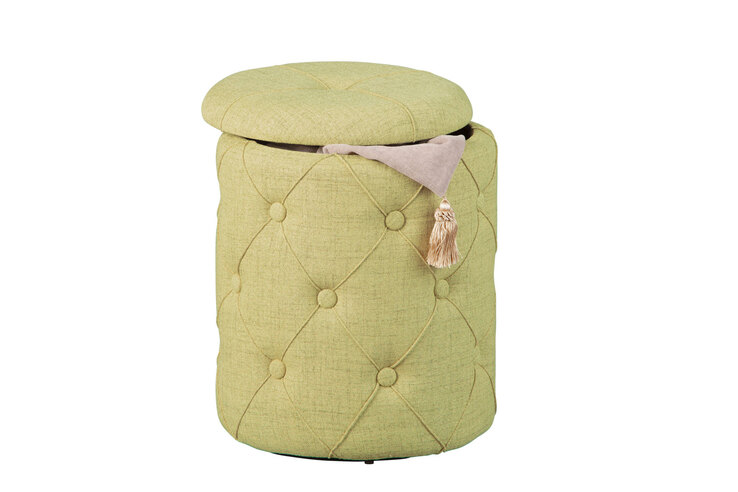 Hocker Romeo gelbgrün 34 x 40 x 34 cm