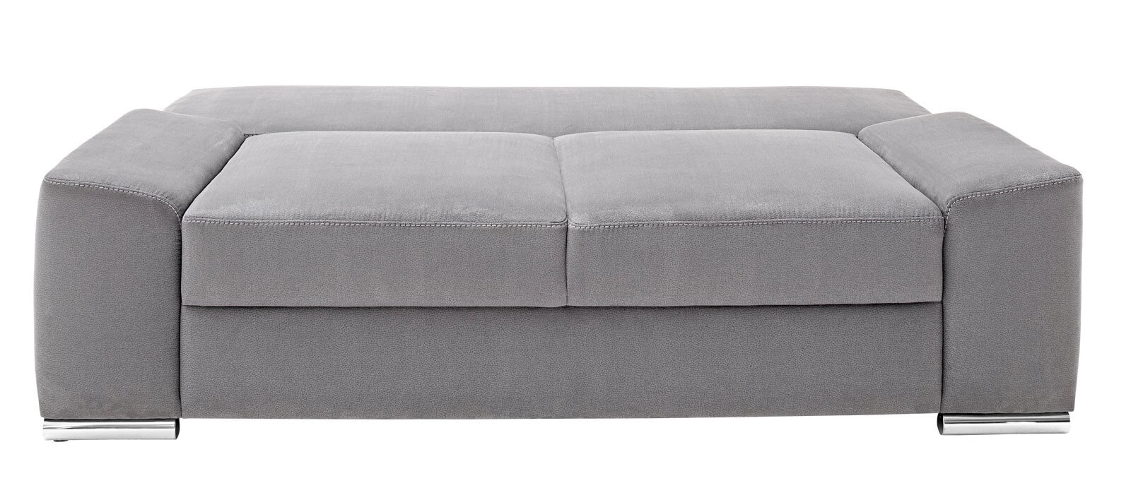 Schlafsofa Kathy de Luxe 207 x 102 cm Stoffbezug Grau