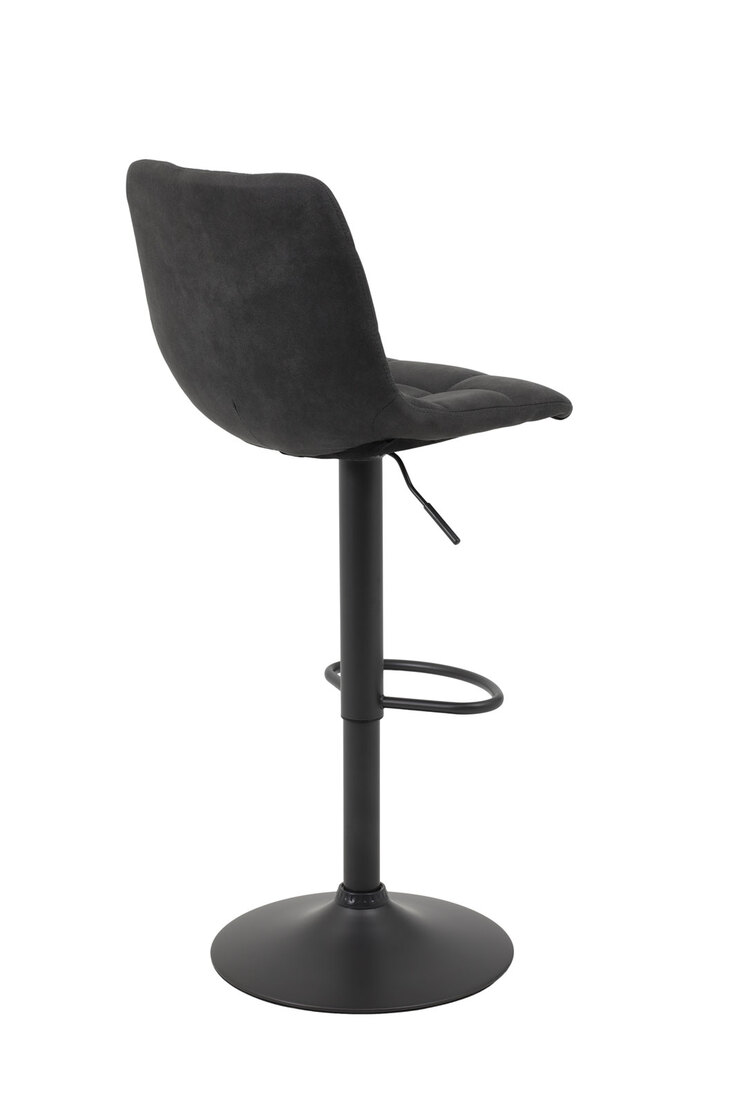 Barhocker Yvonne Stoffbezug Vintage Anthrazit 43x91x44 cm