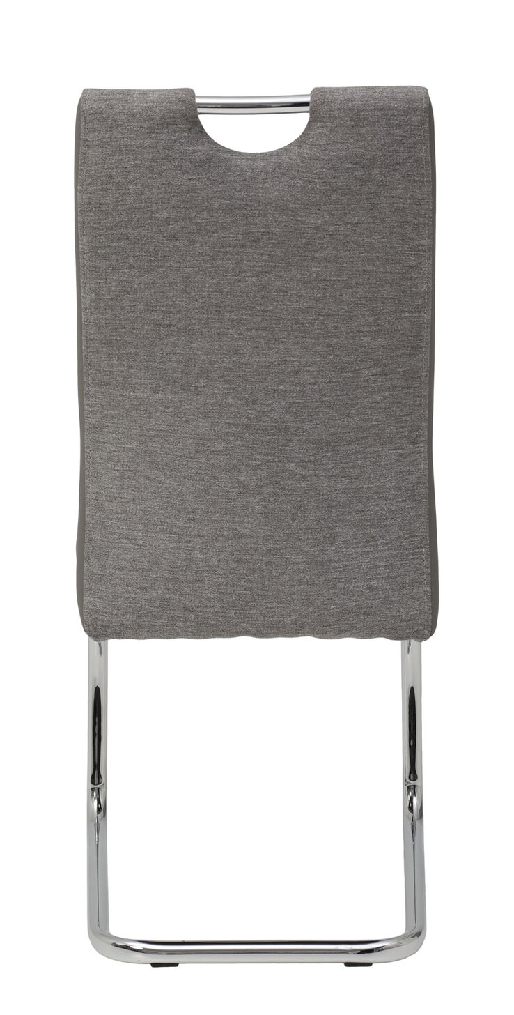 Stuhl ALINA, 2er-Set, mit Steppnähten grau, ca. 59 x 43 x 98 cm