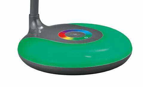 LED Schreibtischleuchte Krait anthrazit 12cm 34cm Kunststoff weiß RGBW Farbwechsler