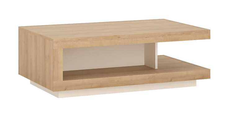 Couchtisch Lyon Riviera Eiche-Optik/Alpinweiß 106x37x68 cm