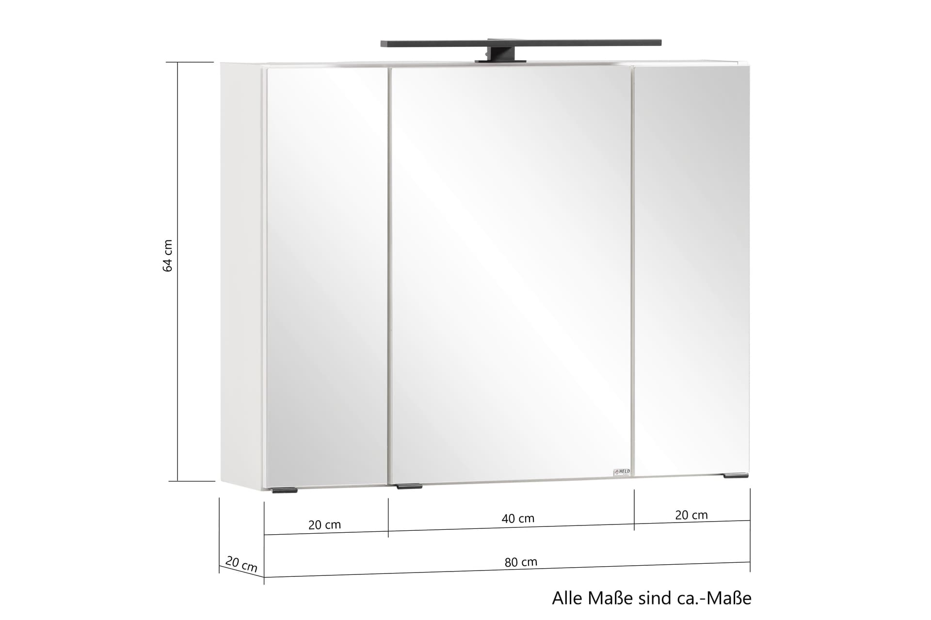 Badkombination Lüttich grau B/H/T 80x200x47 cm