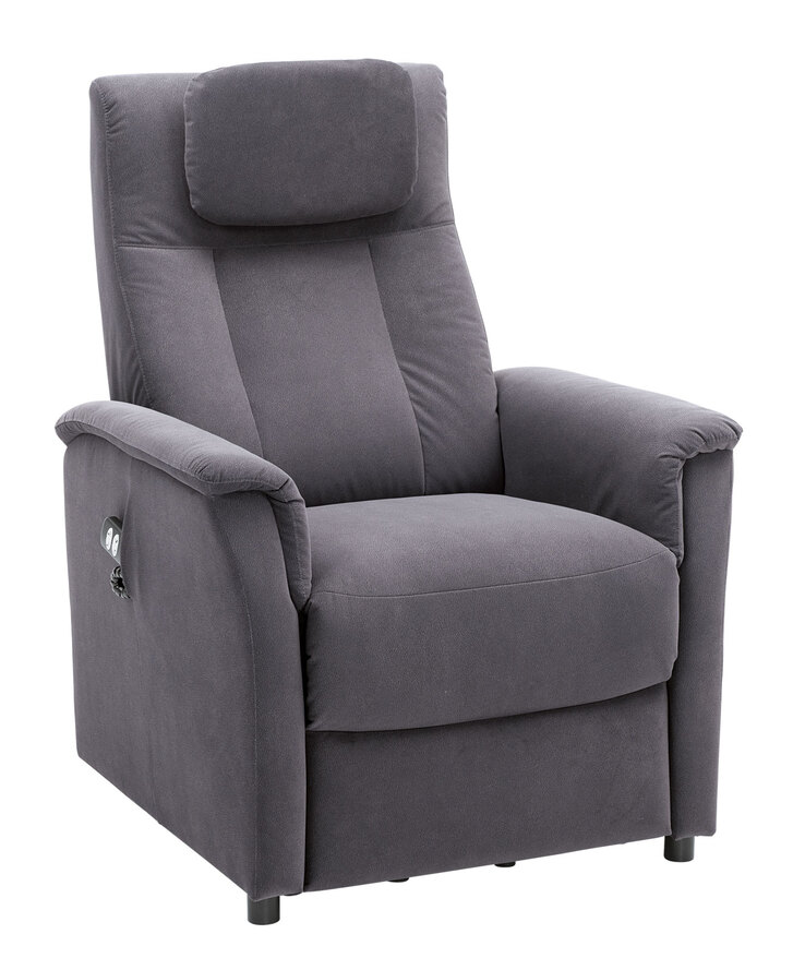 Fernsehsessel Silas Mikrofaser Bull Grey