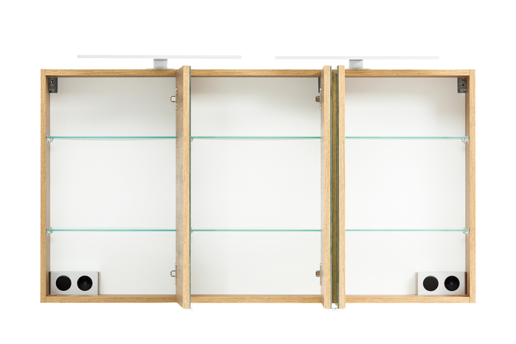 Spiegelschrank BRÜGGE Wotaneiche B/H/T 120x64x20cm