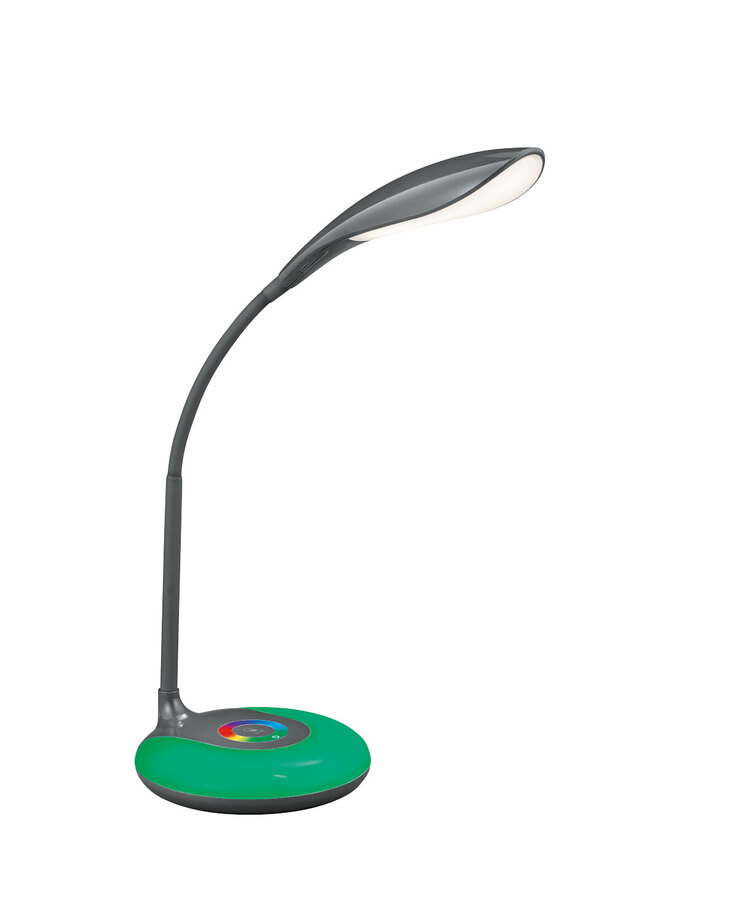 LED Schreibtischleuchte Krait anthrazit 12cm 34cm Kunststoff weiß RGBW Farbwechsler