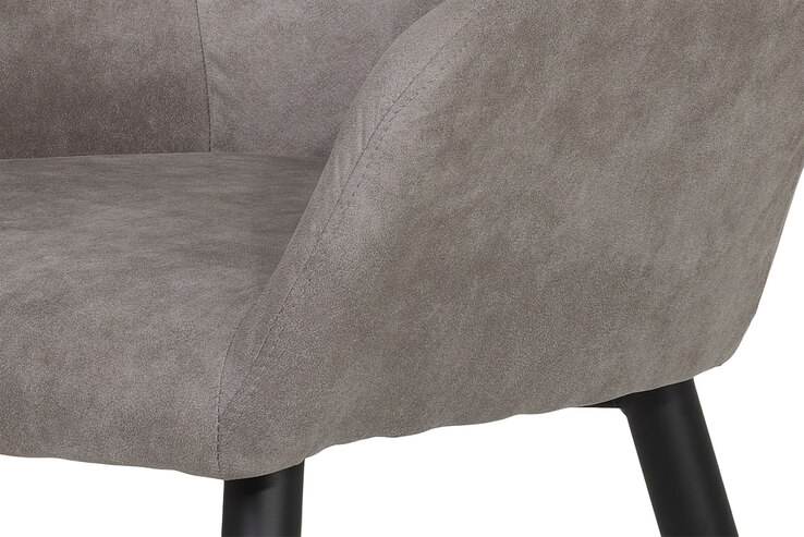 Stuhl Roberta 2er Set grau 55x82x60 cm