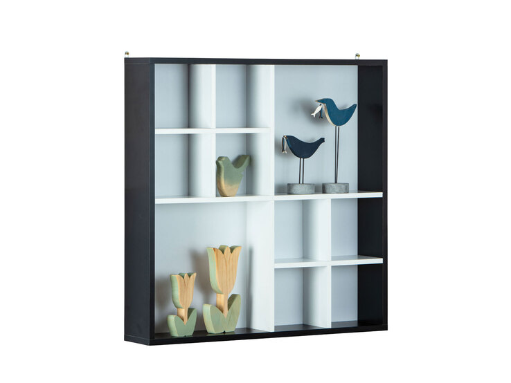 Sammlervitrine Peter Schwarz/Weiß 70x70x13 cm