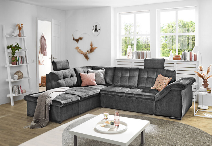 Ecksofa Estrella 217 x 283 cm anthrazit