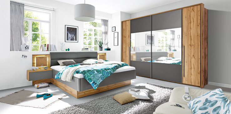 Kleiderschrank Forest Wildeiche Nachbildung 312 x 225 cm