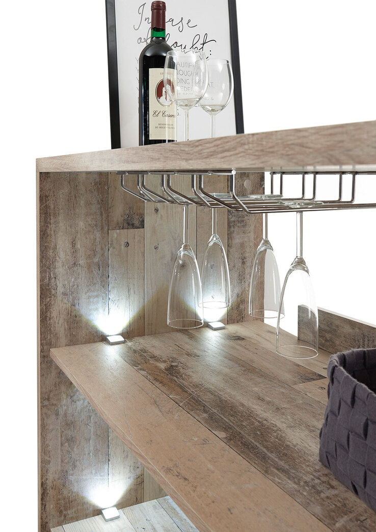 Bartisch Negroni Oldstyle hell Dekor 120x101x55 cm