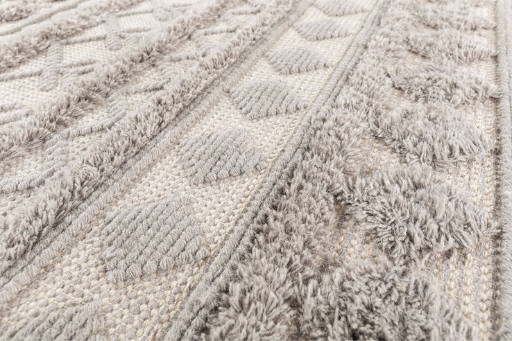 Teppich Kelim Stockholm 130 x 190 cm Grau/Blau