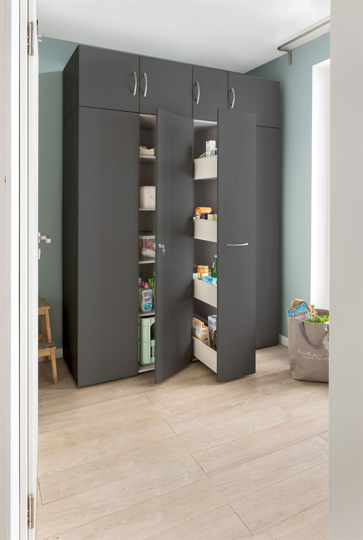 Aufsatzschrank Multiraumkonzept 40x40x40 cm grau
