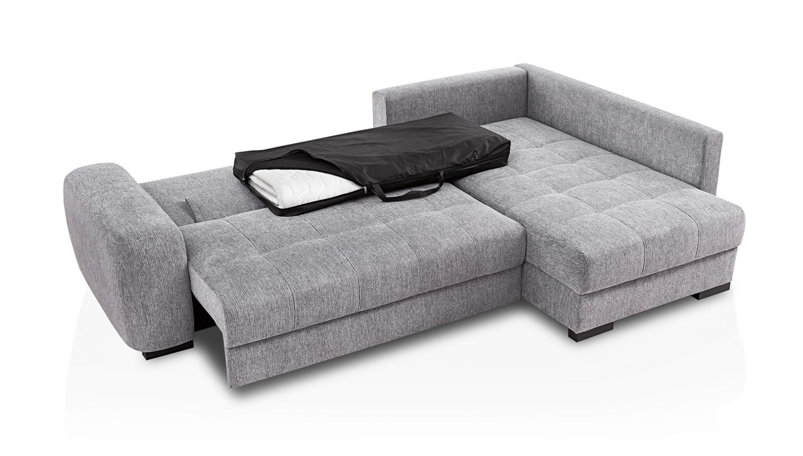 Ecksofa Freddy de Luxe 269 x 179 cm / 179 x 269 cm stone