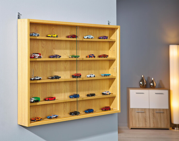 Sammlervitrine Mio Buche Dekor 80x60x9,5 cm
