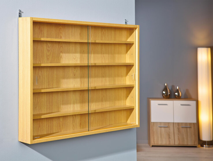 Sammlervitrine Mio Buche Dekor 80x60x9,5 cm
