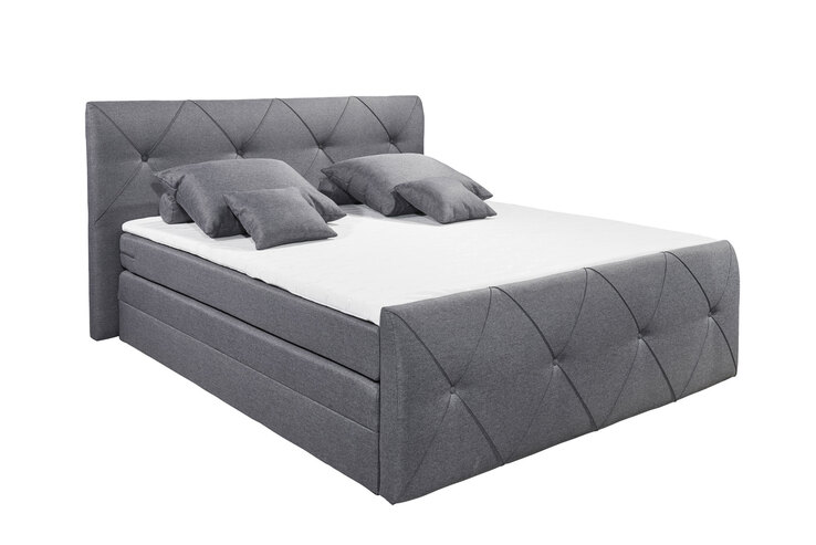 Boxspringbett Calgary 2 Anthrazit 180x200cm