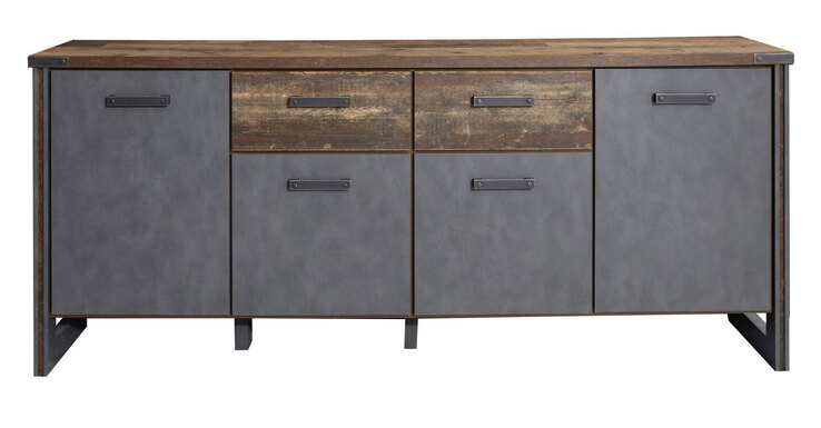 Sideboard Prime Grau/Braun 207 x 88 x 42 cm 