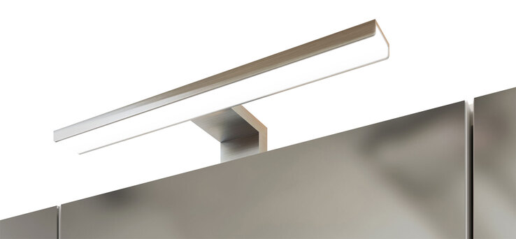 Spiegelschrank Gent weiß/braun B/H/T 60x64x20 cm